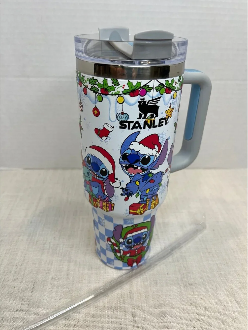 Stanley Stitch Christmas Tumbler 40 oz